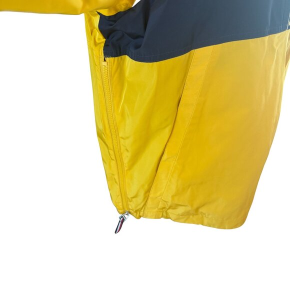 Tommy Hilfiger Colorblock Half-Zip Windbreaker Jacket Yellow Red Navy White - Picture 4 of 11